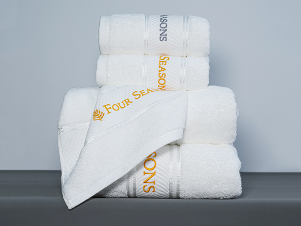 Hotel Towel Set - bright silk satin