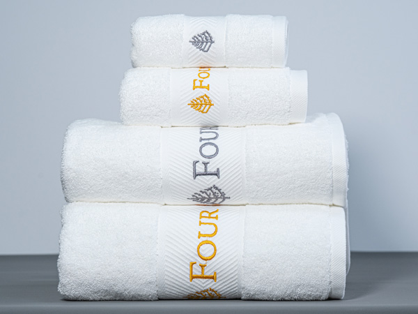 Hotel Towel Set - herringbone satin