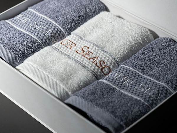 Customized hotel standard bath towel set, 100% cotton and wool loop super soft absorbent hand towel gift box towel
