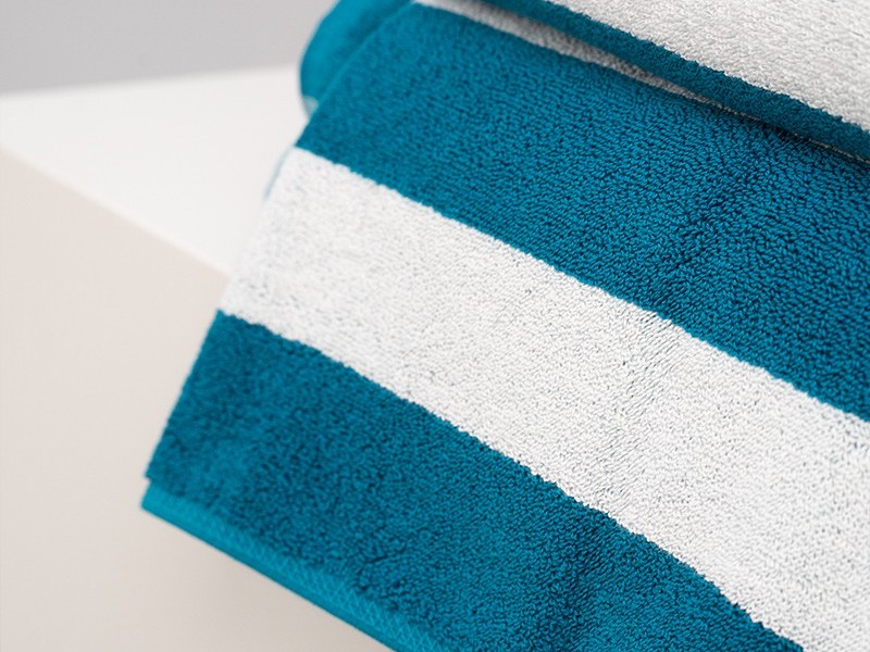 Striped beach towel