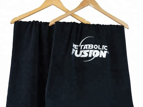 100% cotton custom-made gym/sports/fitness towels with embroidered logos