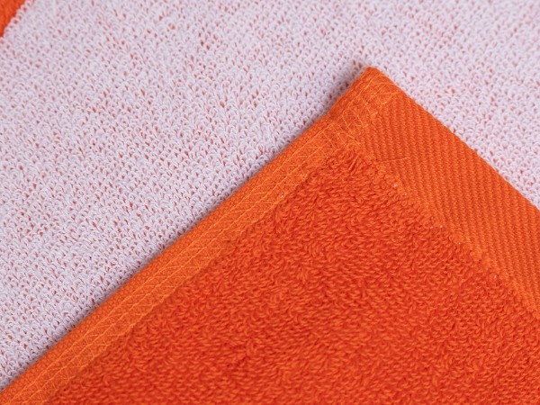 High-quality 100% cotton yarn dyed and embossed beach sports towel custom logo super soft cotton gym face towel