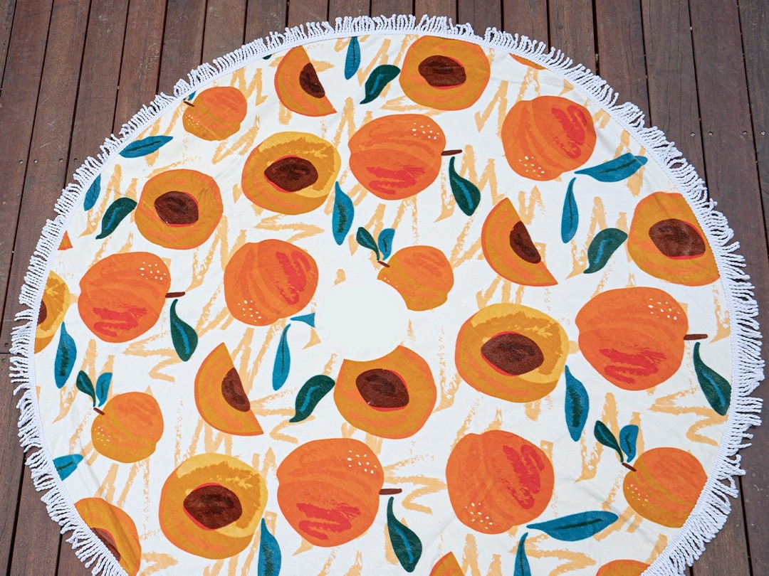 Round beach towel