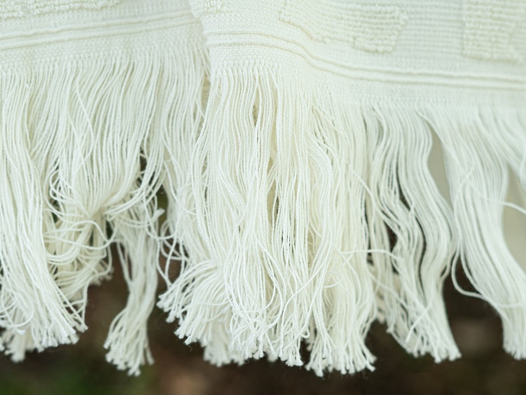 White beach towel