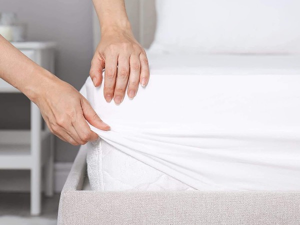 100% pure cotton fabric pure white bedding set