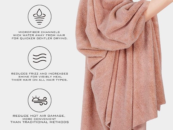 Quick-drying super plush super fine fiber hair towel dry film salon towel