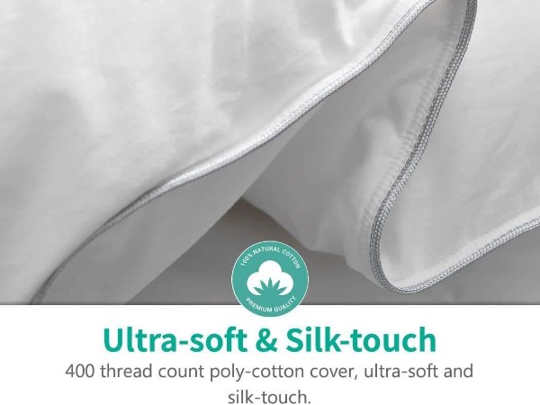 A large duck feather core quilt in a 5-star hotel